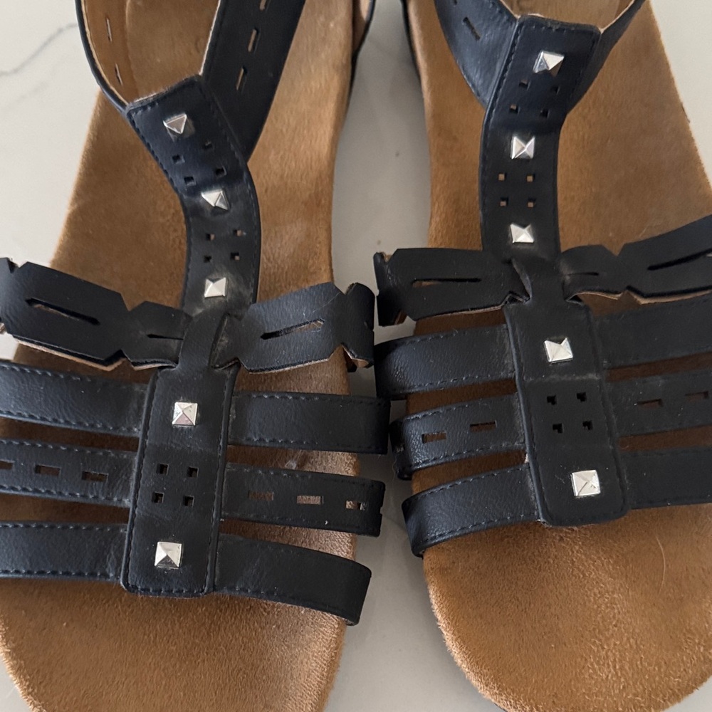 Naturalizer Black Strappy Sandals - Picture 3 of 6